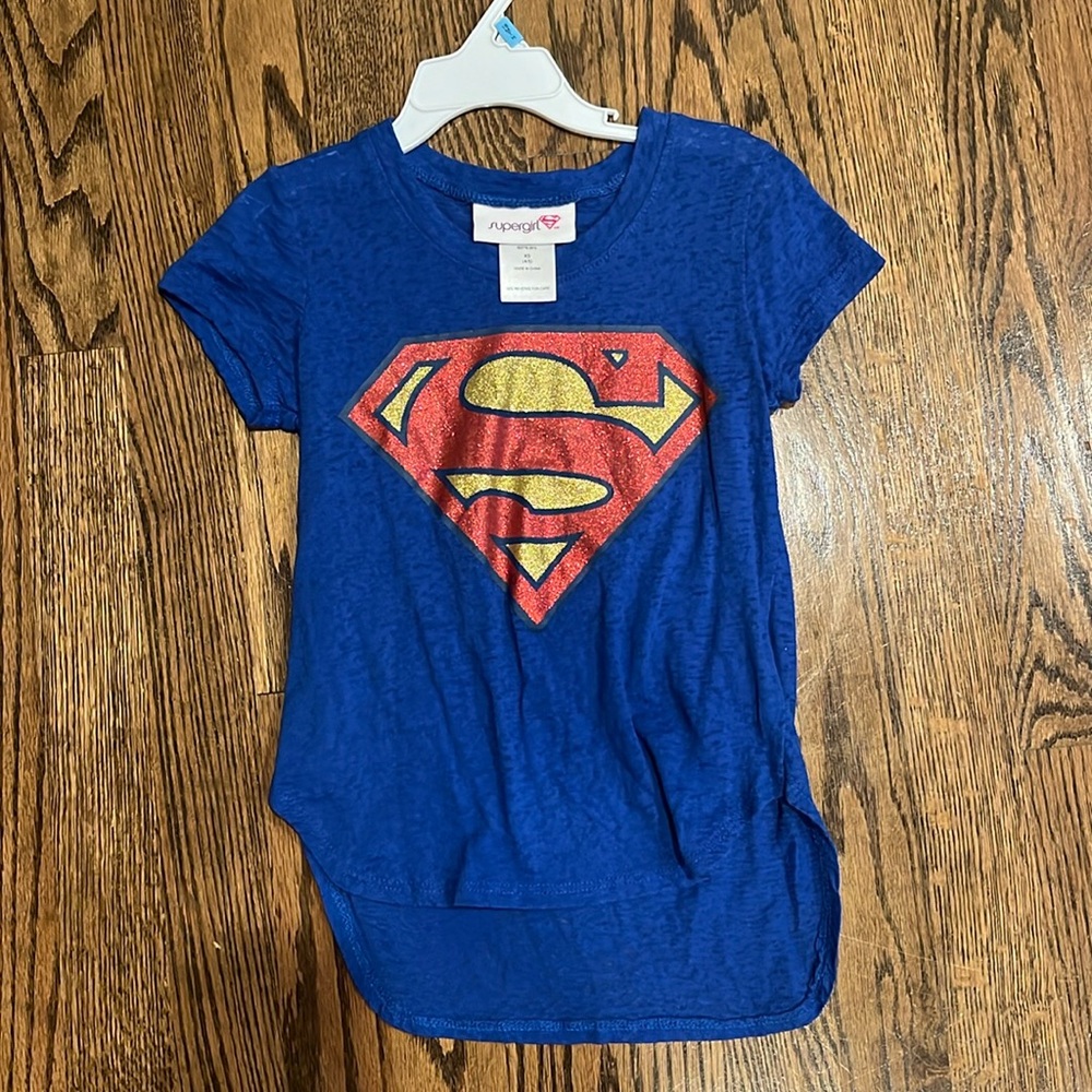Supergirl Girls Graphic Short Sleeve Shirt
